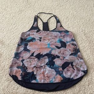 Lululemon printed racer back tank top
